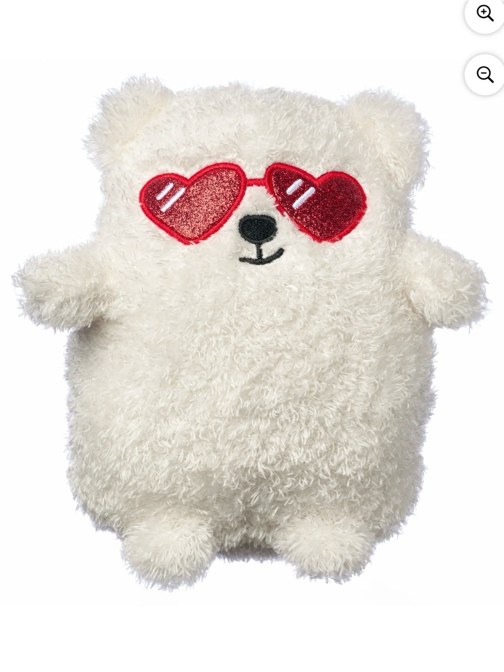 American Greetings 8 in Plush Bear with Heart Shaped sunglasses!